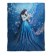 Artistic origami butterflies in flight on duvet cover.